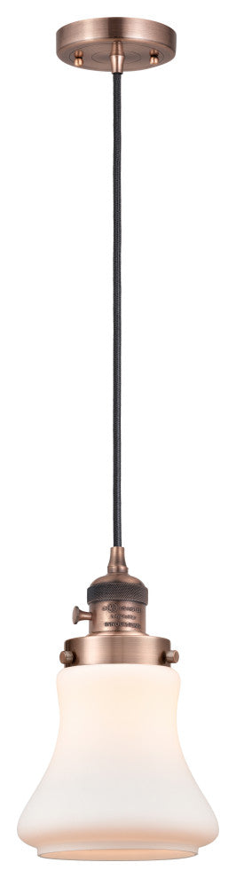 INNOVATIONS 201CSW-AC-G191-LED 1-Light Mini Pendant Antique Copper