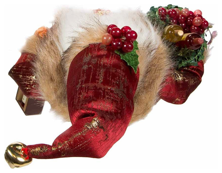 Kurt Adler 17" Kringle Klaus Wine Santa