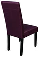 Villa Faux Leather Boysenberry Dining Chairs, Set of 2