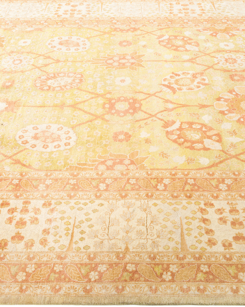 Mogul, One-of-a-Kind Hand-Knotted Area Rug Green, 6'3"x9'4"