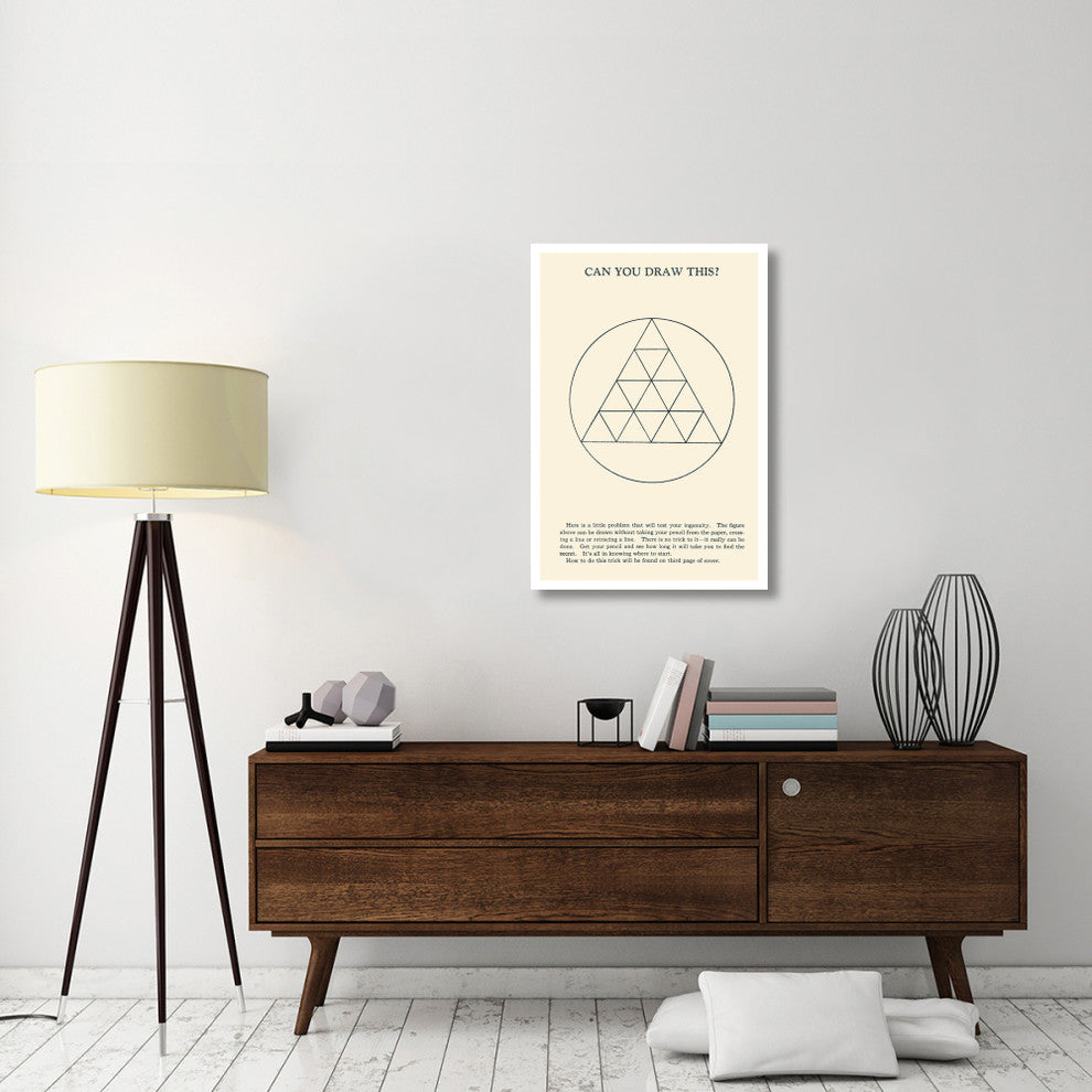 "Can You Draw This?" Digital Paper Print by Retromagic, 26"x38"