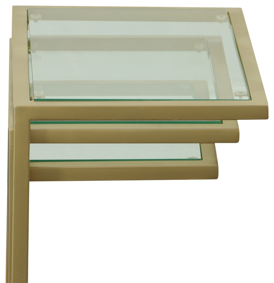 Easton Nesting Table Set, Gold