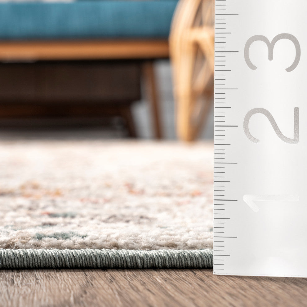 Nuloom Lenore Vintage Floral Rug, Beige 12'x15'