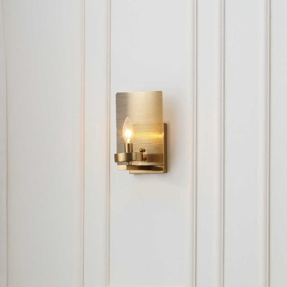 Aurelia 1 Light Wall Sconce Brass