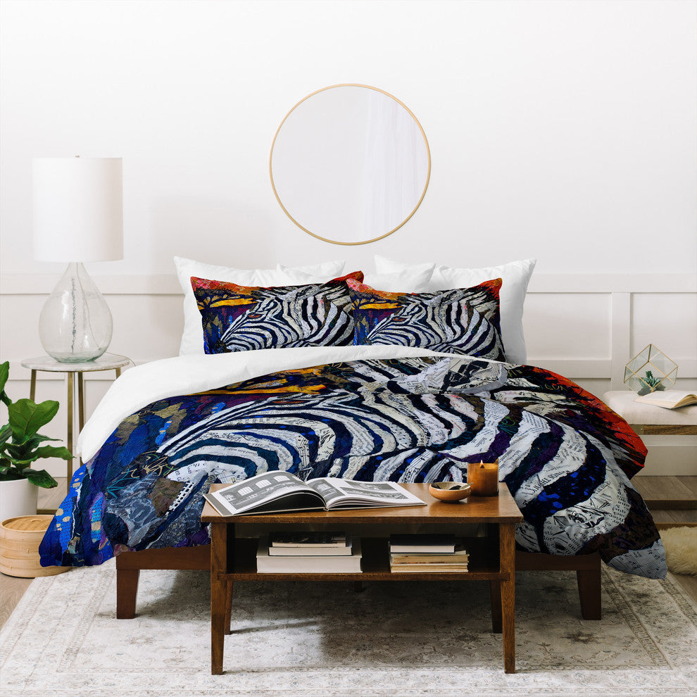 Deny Designs Elizabeth St Hilaire Nelson Seeing Stripes 2 Duvet Cover Set
