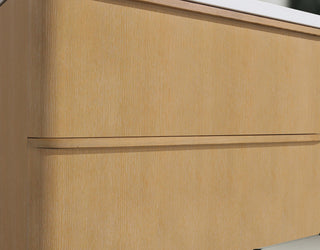 Lucas Bathroom Vanity, Washed Oak, 30", Single Sink, Floating