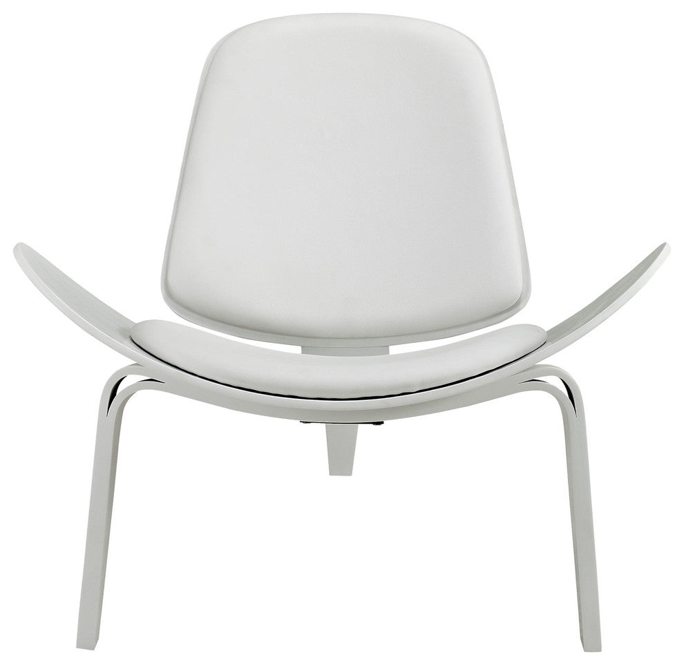 Modern Contemporary Living Room Lounge Chair White