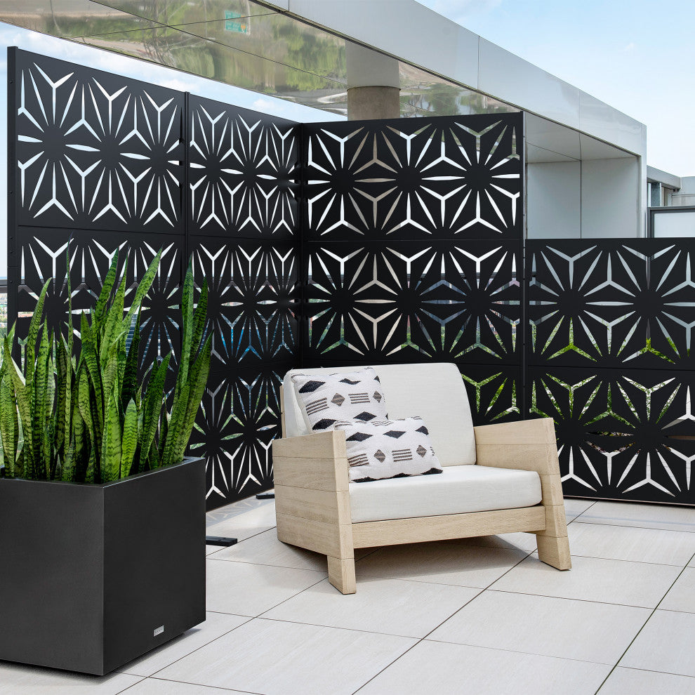 Veradek Screen Series Web Privacy Screen 3 Panel Set w/ Stand
