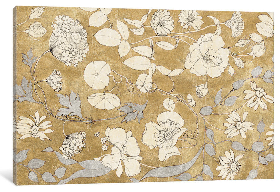 "Floral Joy II" Print by All That Glitters, 18"x12"x1.5"