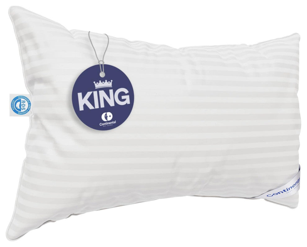 Superior 700 Fill Power -  100% Hungarian White Goose Down Pillow., King (1 Pack), Medium