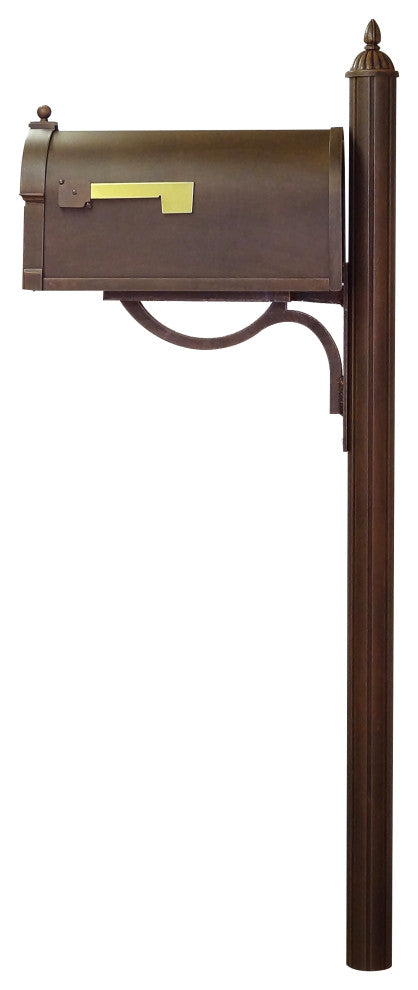 Berkshire Curbside Mailbox with Richland Mailbox Post