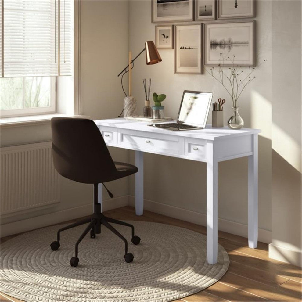Simpli Home Warm Shaker Wood Transitional 48