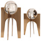 MidCentury Modern Crystal Ball Sculpture Set