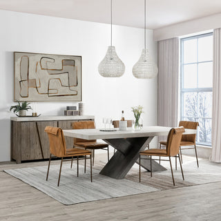 Quaid 1-Light Woven Pendant By Kosas Home, White