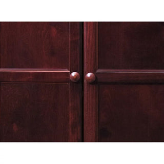Close-up crop focusing on the door knob/edge on white background.