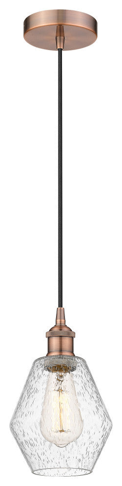 Innovations 616-1P-AC-G654-6-LED 1-Light Mini Pendant, Antique Copper