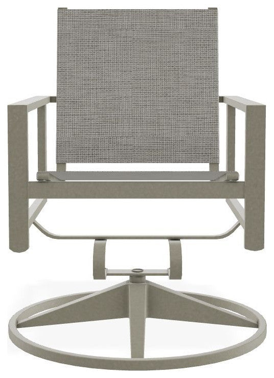 Tribeca Sling Outdoor Swivel Rocker, Burke/Storm