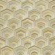 Geometric Textured Wallpaper, Hexagon, Gold Green Ecru, 1 Roll