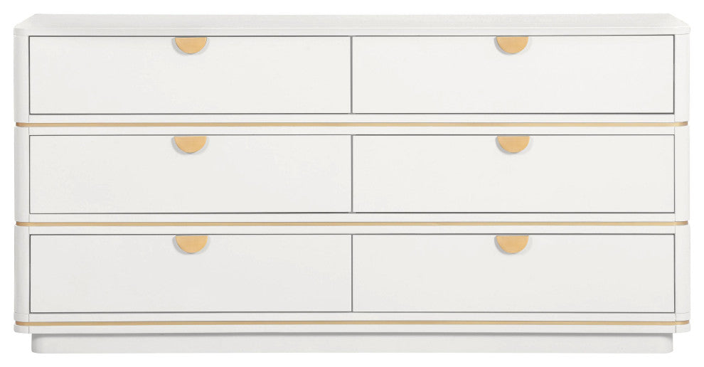 Julieta Cream 6 Drawer Dresser