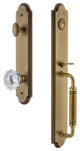 Arc 1-Piece Dummy Handleset, C Grip and Fontainebleau, Vintage Brass, 848615