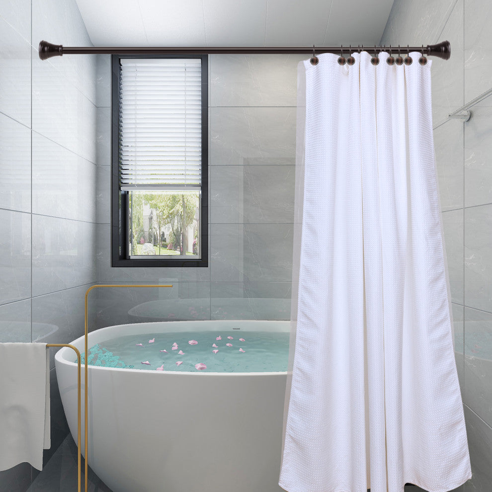Utopia Alley Shower Hooks - Double Shower Curtain Rings for Bathroom, Set of 12, Oil Rubbed Bronze