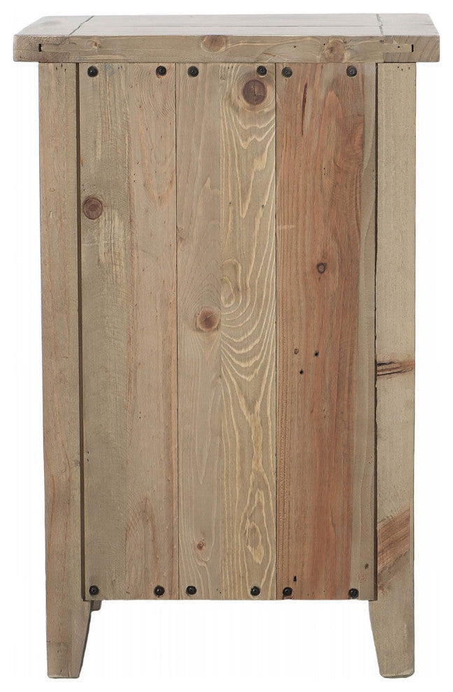 Irish Coast 3-Drawer Nightstand, Light Brown