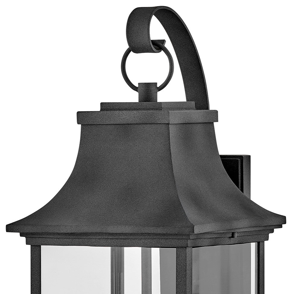 Hinkley Adair Large Wall Mount Lantern, Aged Zinc
