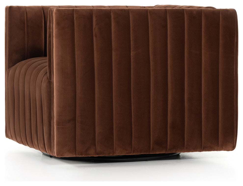 Augustine Swivel Chair-Surrey Auburn