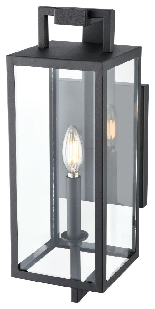 Lamont 1 Light 18" Tall Textured Black Outdoor