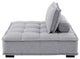 Tufted Accent Chair, Fabric, Gray, Modern, Living Lounge Hotel Hospitality
