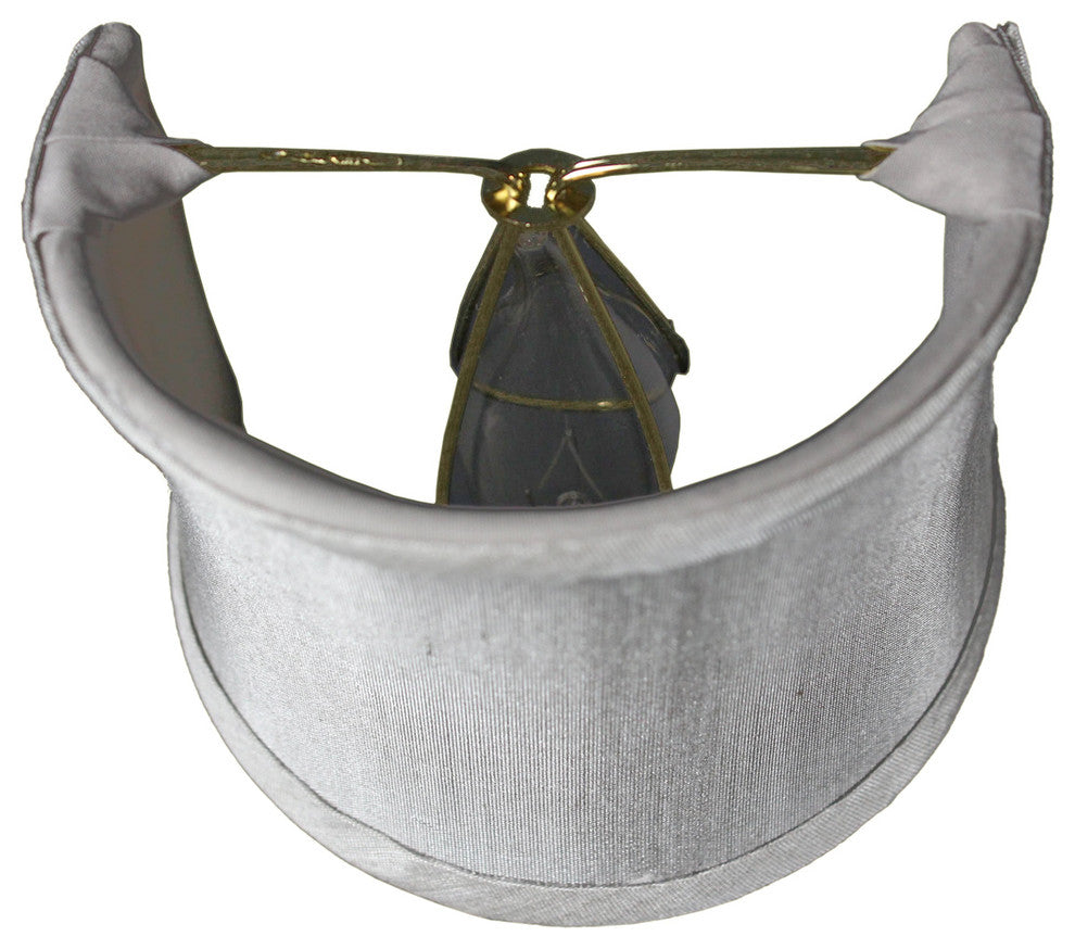 Crisp Linen Clip-On Sconce Shell Shade 4"x4"x4.25"