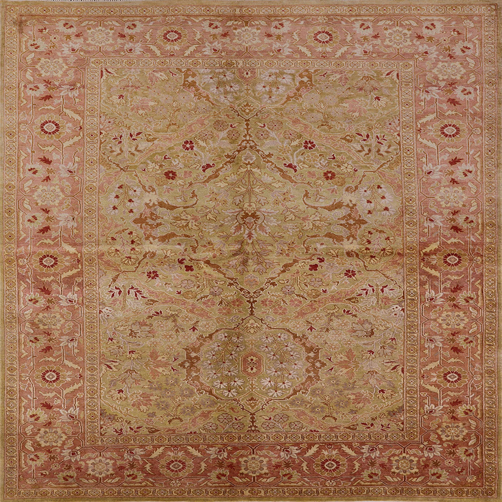 Ahgly Company Indoor Square Mid-Century Modern Area Rugs, 5' Square