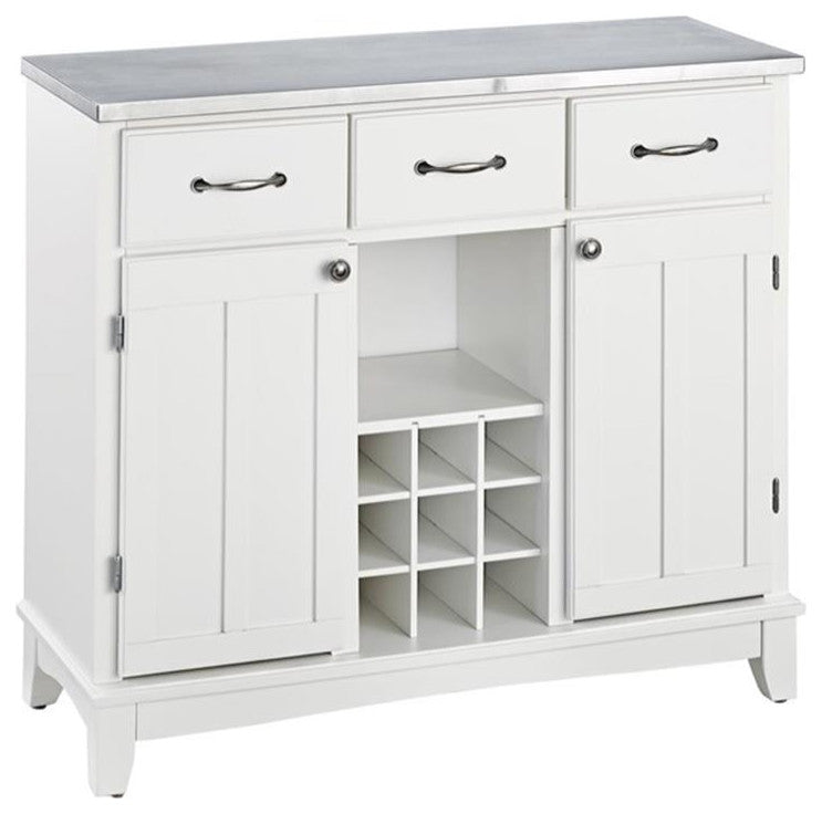 Homestyles Buffet of Buffets Wood Buffet in Off White