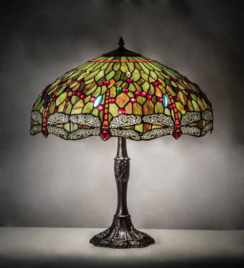 26 High Tiffany Hanginghead Dragonfly Table Lamp