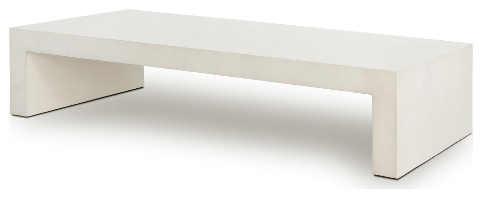 Parish Coffee Table-White Concrete
