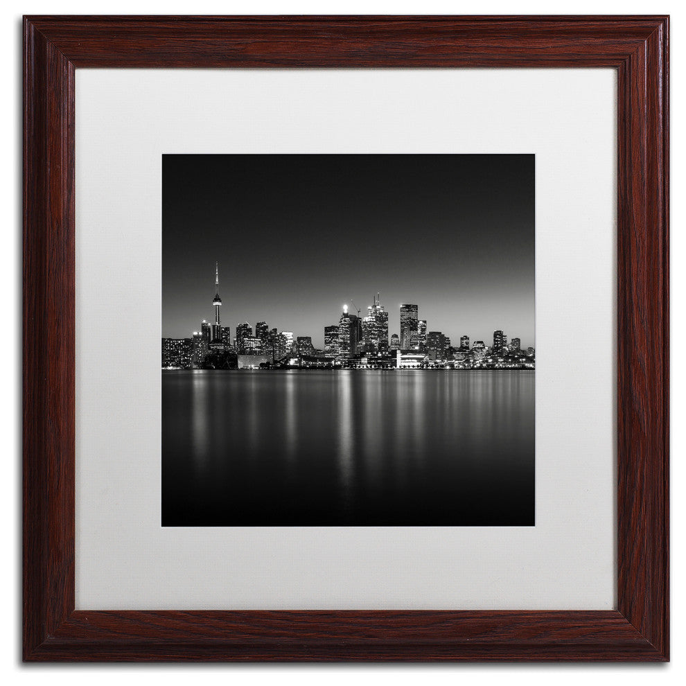 'Lights' Matted Framed Canvas Art by Dave MacVicar