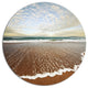Fantastic Waves And Clouds In Beach, Seashore Round Wall Art, 11"