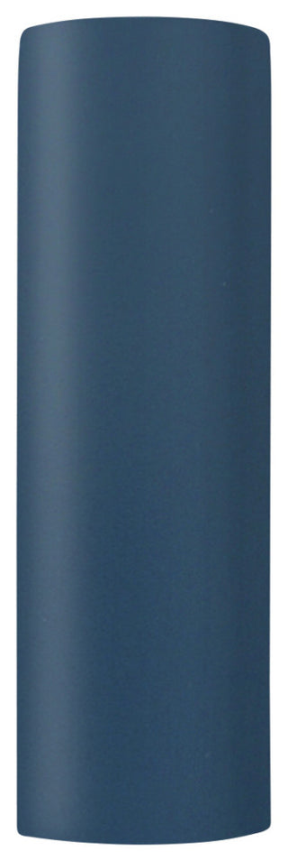 Ambiance Tube Wall Sconce, Closed, Midnight Sky, Matte White, E26
