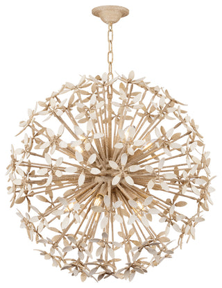 Corbett Lighting Corfu Chandelier, Ivory Coco, 30"Dx29.5"H