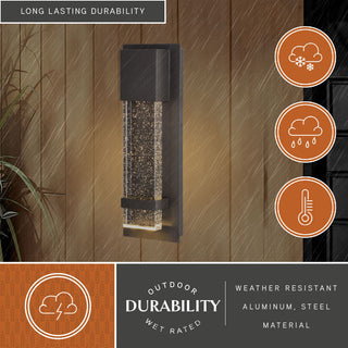 Wabash 4.75" LED Outdoor Wall Light Mystic Pewter