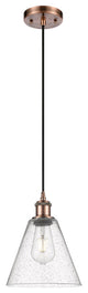 Innovations 516-1P-AC-GBC-84-LED 1 Light Mini Pendant, Antique Copper