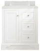 De Soto 30" Single Vanity, Bright White, Base Only