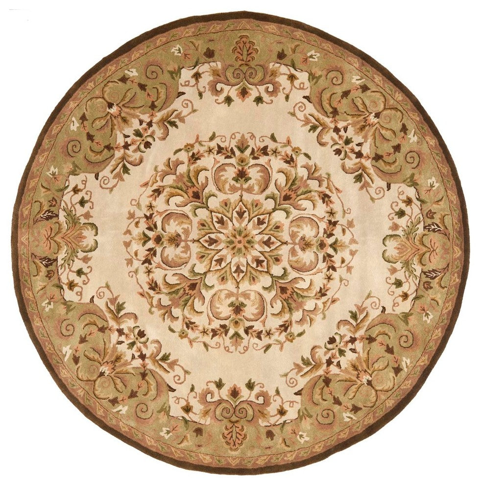 Safavieh Heritage Hg640A Beige, Green Area Rug