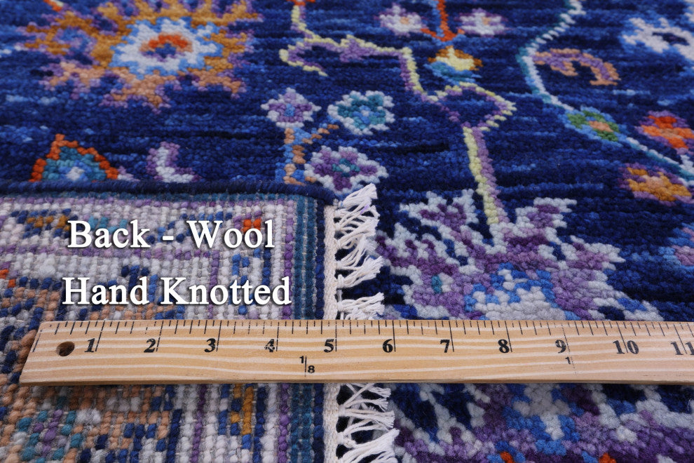 4' 2" X 6' 3" Handmade Turkish Oushak Wool Rug - Q15468