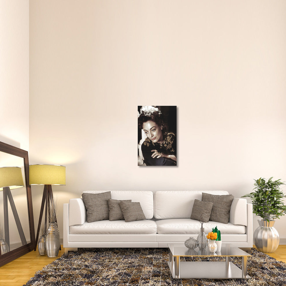 "Joan Crawford" Stretched Canvas Giclee by Hollywood Photo Archive, 23x36"