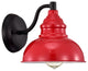 Ironclad Industrial 1 Light Matte Black Indoor Wall Sconce 8" Wide