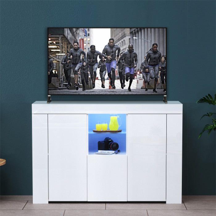 White sideboard TV storage table modern kitchen cabinet