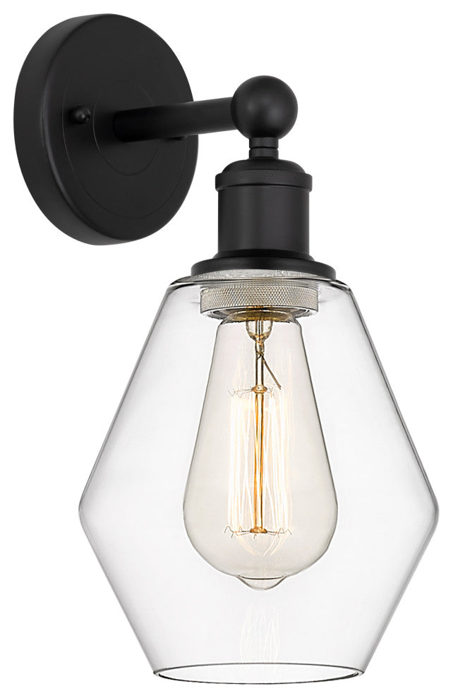 Innovations 616-1W-BK-G652-6 Cindyrella 1 Light 6" Sconce, Matte Black