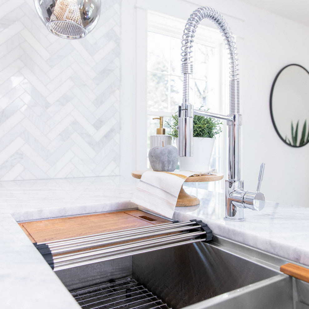 ZLINE Undermount Single Bowl Sink in Stainless Steel with Accessories