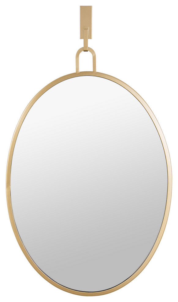 Stopwatch Wall Mirror, Gold